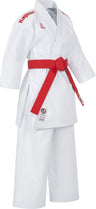 Hayashi Karate Gi “Jingu” white with blue embroidery White - Red 155 cm at Bytomic Trade and Wholesale