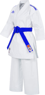 Hayashi Karate Gi “Jingu” white with blue embroidery at Bytomic Trade and Wholesale