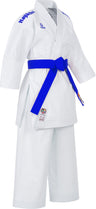 Hayashi Karate Gi “Jingu” white with blue embroidery White - Blue 155 cm at Bytomic Trade and Wholesale
