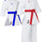 Hayashi Karate Gi Set “Migoto” red blue embroidery White 150 cm at Bytomic Trade and Wholesale