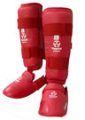 Hayashi Karate Schienbeinschutz und Spannschutz blau Gr. Red XS at Bytomic Trade and Wholesale
