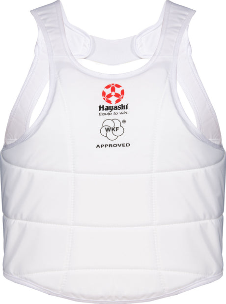 Hayashi Chest guard (WKF approved) White XL at Bytomic Trade and Wholesale