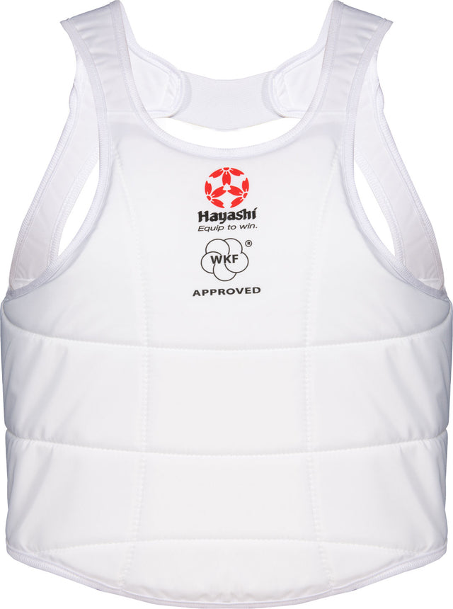 Hayashi Chest guard (WKF approved) White XL at Bytomic Trade and Wholesale