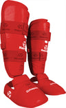 Hayashi Karate Shin and Instep Guard (WKF approved) Red XXL at Bytomic Trade and Wholesale