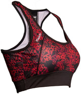Hayashi Sports Bra „Flowers“blackred at Bytomic Trade and Wholesale