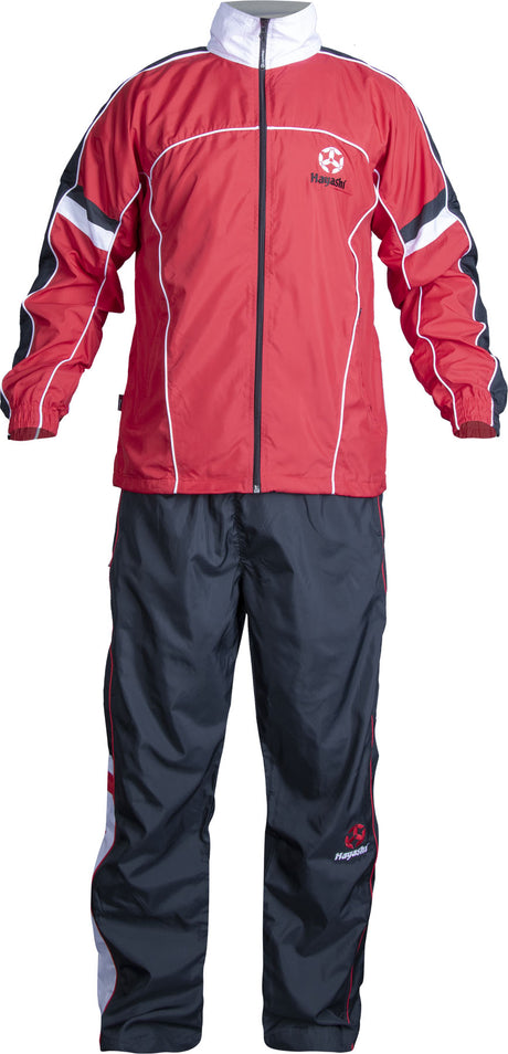Hayashi Tracksuit with black pants = redblack Red - Black 128 cm 128 at Bytomic Trade and Wholesale