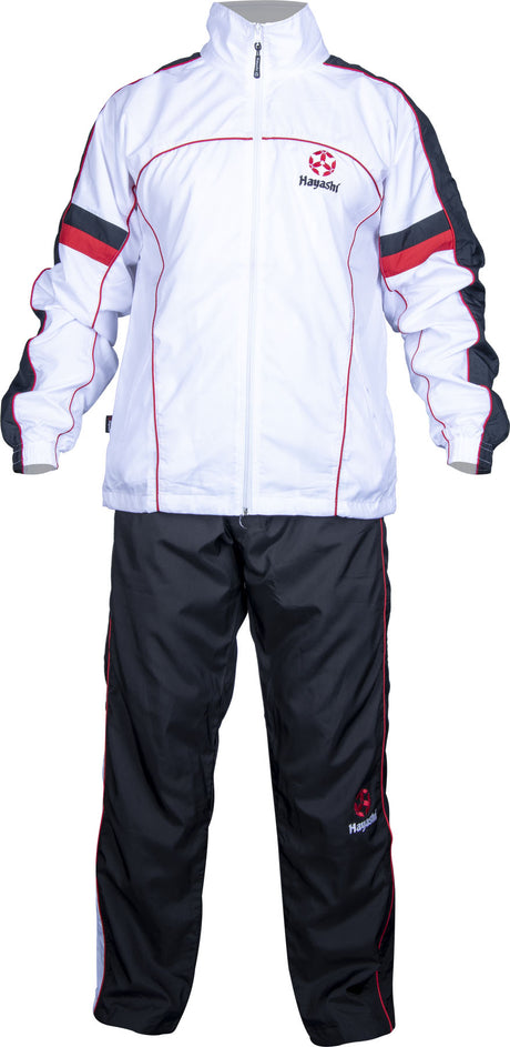 Hayashi Tracksuit with black pants = redblack at Bytomic Trade and Wholesale
