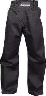 Manus Kickboxing pants with stripes = Black 160 cm S at Bytomic Trade and Wholesale