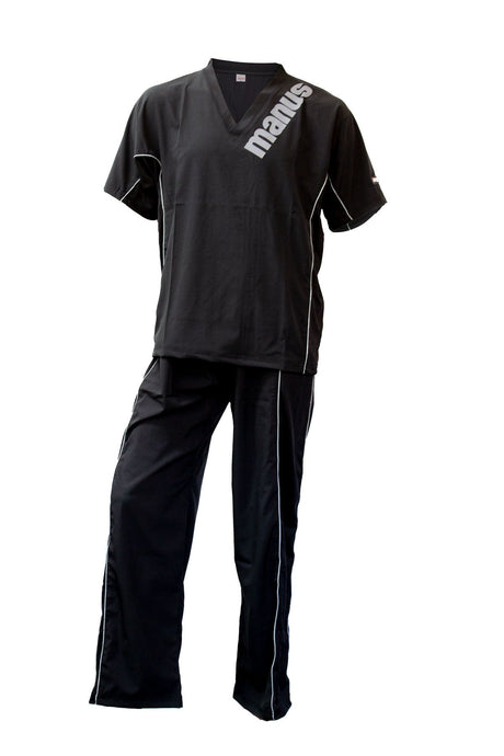 Manus Kickboxing uniform “Eclipse” = blackgray Black - Gray 130 cm 130 at Bytomic Trade and Wholesale