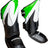 Manus Shin and Instep Guard “Wave” blackgreen Black - Green M at Bytomic Trade and Wholesale