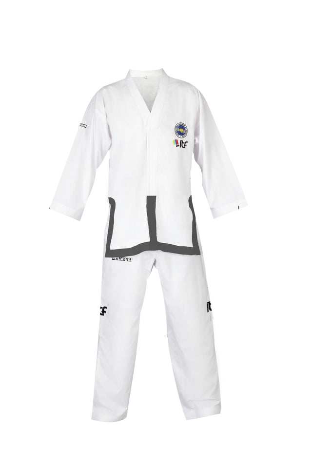 Manus TaekwonDo Dobok “Master” (1st 3rd Dan) White 160 cm at Bytomic Trade and Wholesale