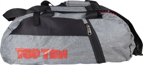 TOP TEN BackpackSportsbagDufflebag combination “Grey” 67 cm x 36 cm x 33 cm greyred at Bytomic Trade and Wholesale