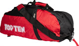 TOP TEN BackpackSportsbagDufflebag combination “Hexagon” 67 cm x 36 cm x 33 cm blackred at Bytomic Trade and Wholesale