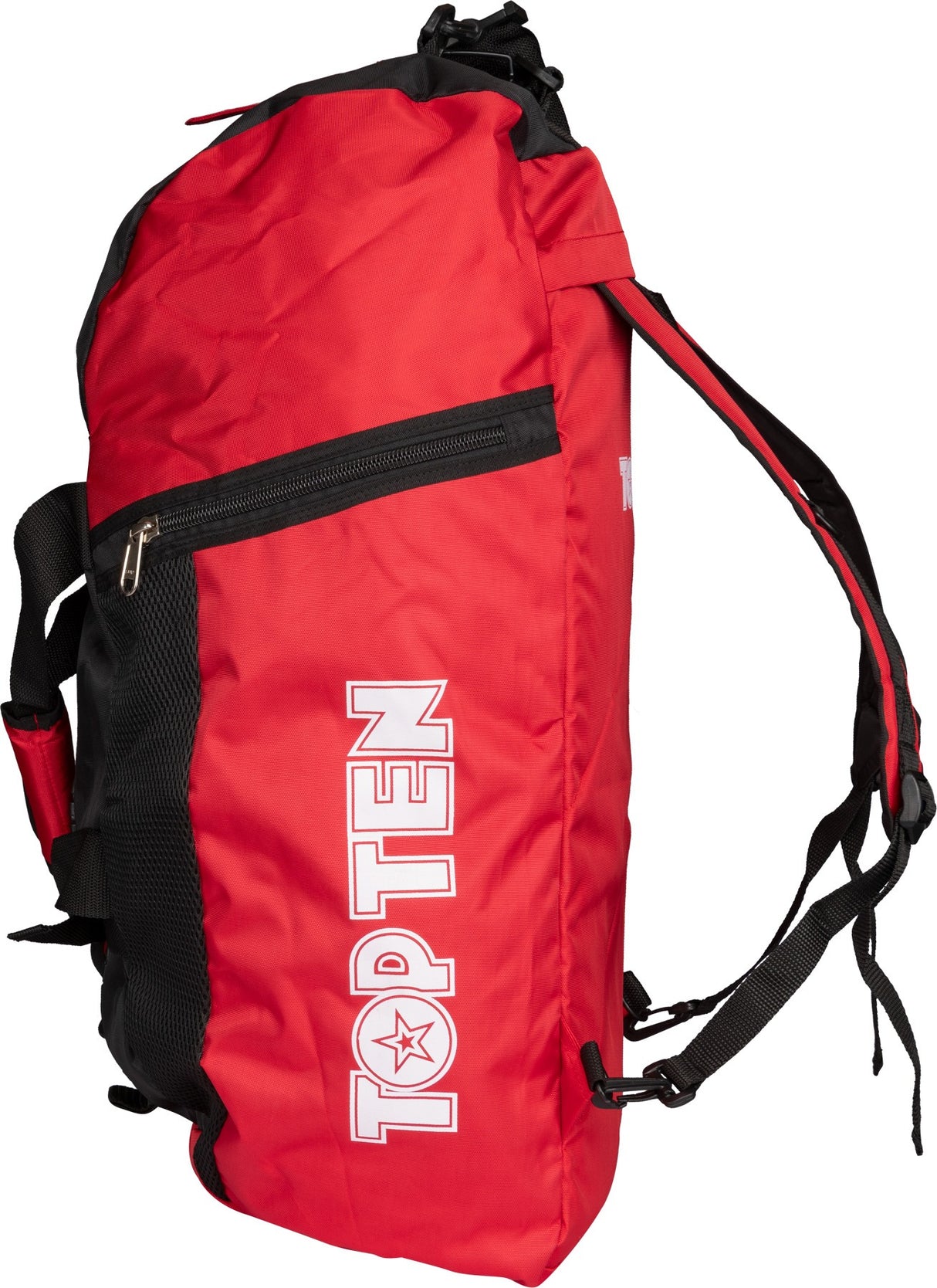 TOP TEN BackpackSportsbagDufflebag combination “Hexagon” 67 cm x 36 cm x 33 cm blackred at Bytomic Trade and Wholesale
