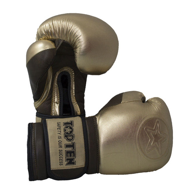 TOP TEN Boxing Gloves “Heritage” 10 oz Vintagebrown at Bytomic Trade and Wholesale