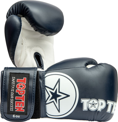 TOP TEN Boxing gloves “KIDS” bluewhite 8 oz Blue - White at Bytomic Trade and Wholesale