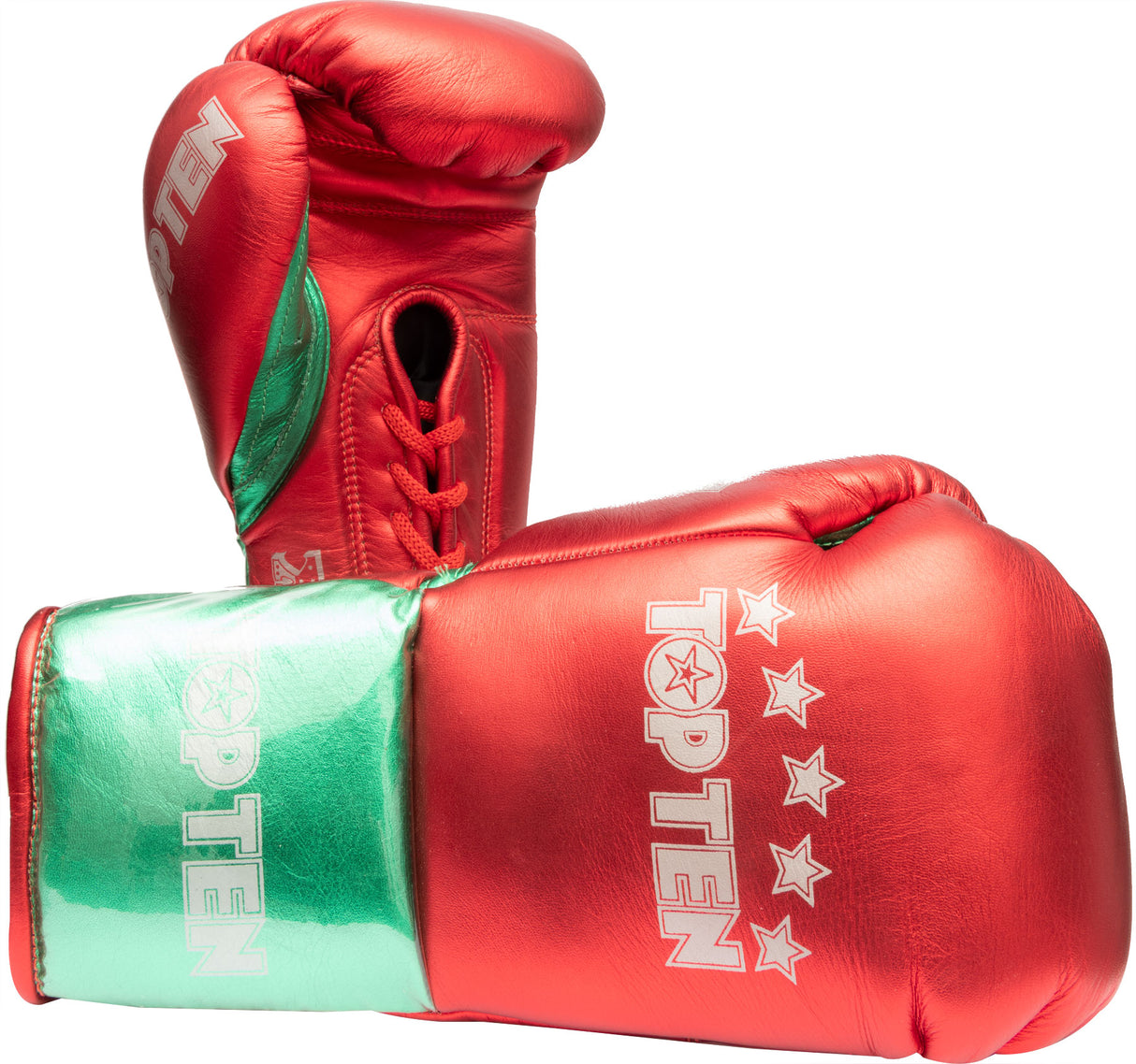 TOP TEN Boxing gloves “Pro MX” bluegreen 10 oz XLCut Red at Bytomic Trade and Wholesale