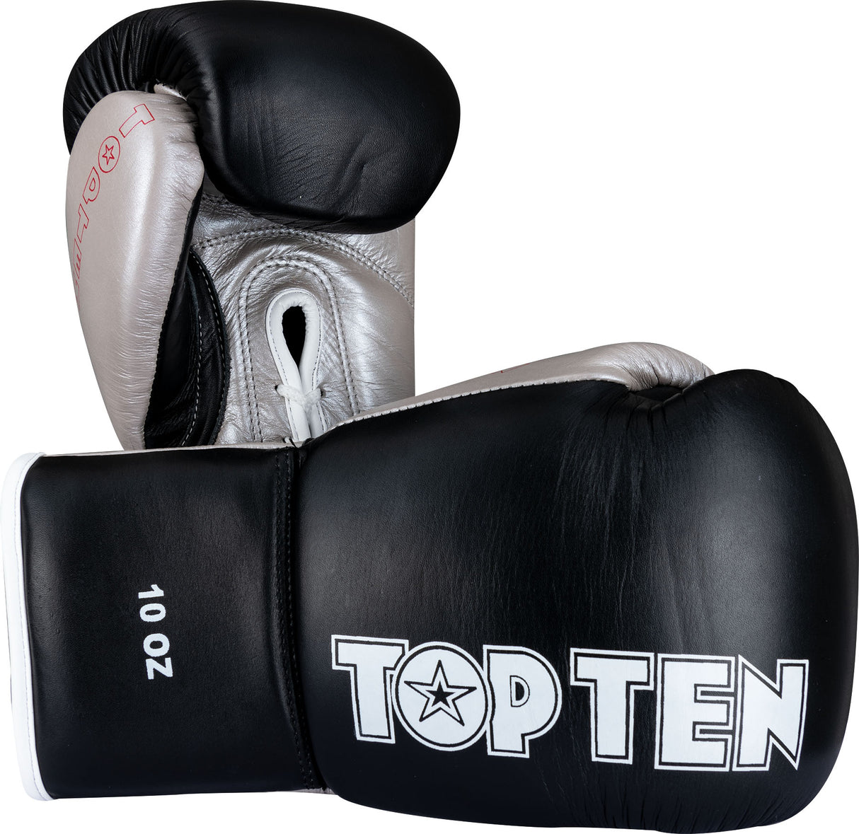 TOP TEN Boxing Gloves “Profi” 10 oz blackgold Black - Silver at Bytomic Trade and Wholesale