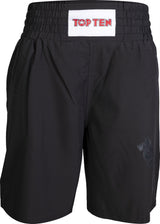 TOP TEN Shorts “Laser cut” for boxing blackblack Black - Black S at Bytomic Trade and Wholesale