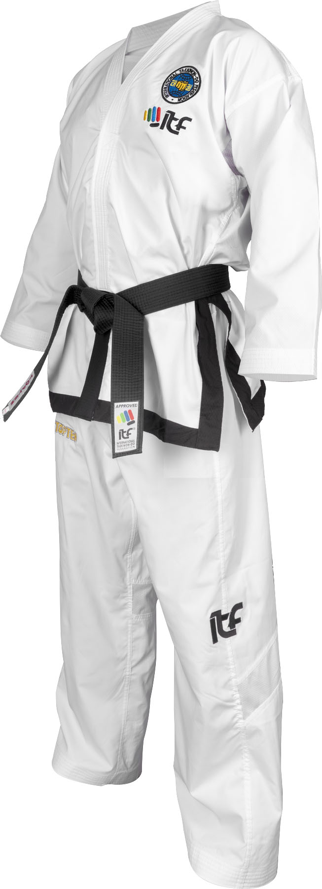 TOP TEN TaekwonDo Master Dobok “Premium Gold” (ITF approved) at Bytomic Trade and Wholesale