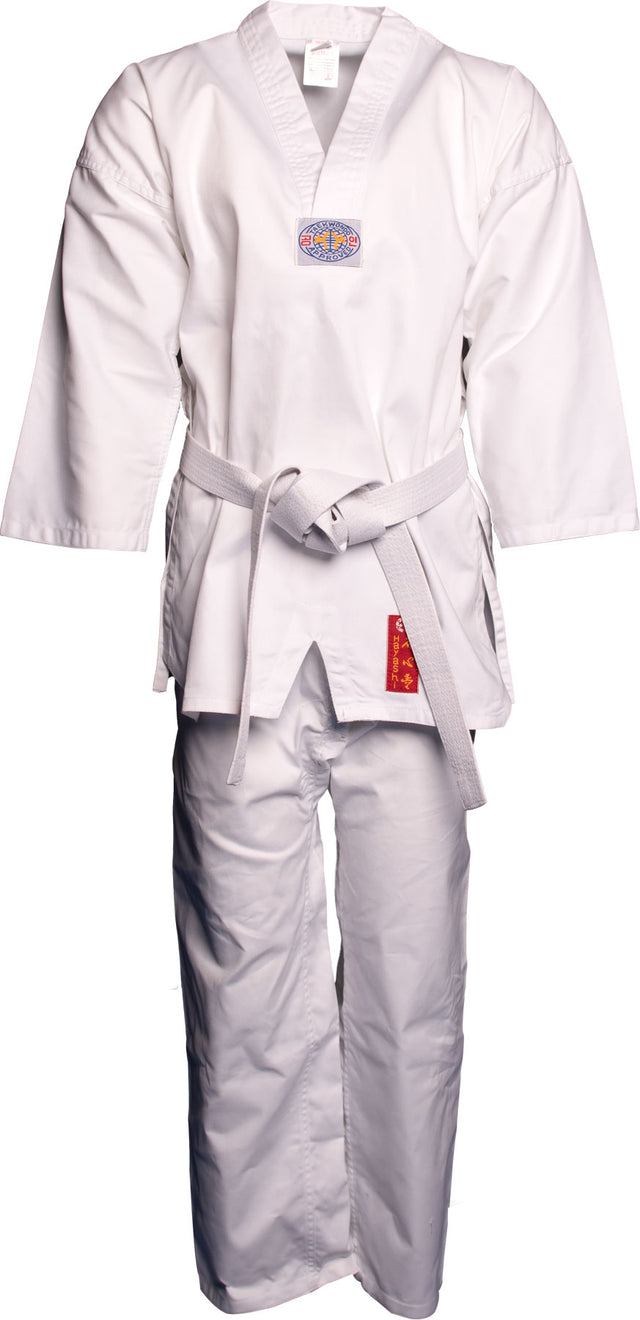 Hayashi TaekwonDo Dobok “Taeguk” (without print on the back) White 110 cm at Bytomic Trade and Wholesale