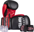 TOP TEN Boxing Gloves Starter Kit incl. Mouthguards and Bandages 12 oz blackred Black - Red at Bytomic Trade and Wholesale