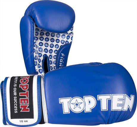 TOP TEN Boxing Gloves “Fight” 12 oz Blue at Bytomic Trade and Wholesale