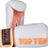 TOP TEN Boxing Gloves “Fight” 12 oz White - Orange at Bytomic Trade and Wholesale