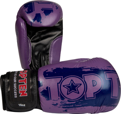 TOP TEN Boxing gloves “Power Ink” 10 oz SlimCut Purple at Bytomic Trade and Wholesale