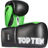 TOP TEN Boxing Gloves “Profi” 10 oz blackgold Black - Green at Bytomic Trade and Wholesale