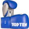 TOP TEN Boxing Gloves “Profi” 10 oz blackgold Blue - Silver at Bytomic Trade and Wholesale