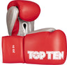 TOP TEN Boxing Gloves “Profi” 10 oz blackgold Red - Silver at Bytomic Trade and Wholesale