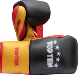 TOP TEN Boxing Gloves “Profi Tricolor” 8 oz blackgold Black - Gold at Bytomic Trade and Wholesale