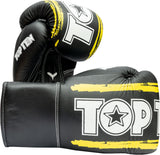 TOP TEN Boxing gloves “RoundUP” 16 oz blackyellow Black - Yellow at Bytomic Trade and Wholesale