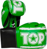 TOP TEN Boxing gloves “RoundUP” 16 oz blackyellow Green - White at Bytomic Trade and Wholesale