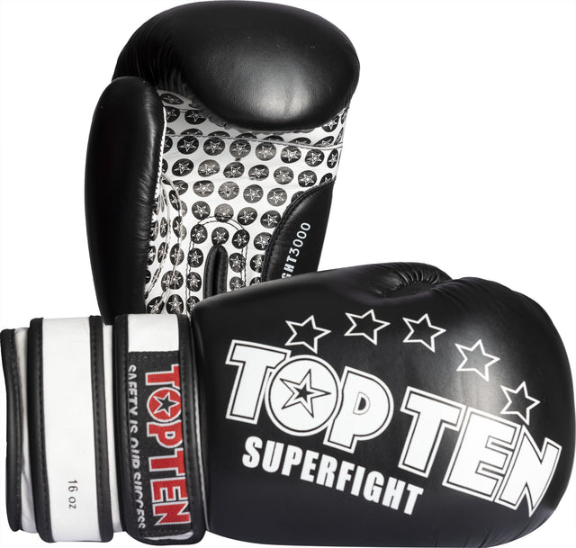 TOP TEN Boxing gloves “Superfight 3000” 18 oz Black at Bytomic Trade and Wholesale