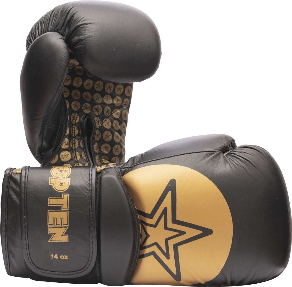 TOP TEN Boxing gloves “Wrist Star” blackblack 16 oz Black - Gold at Bytomic Trade and Wholesale