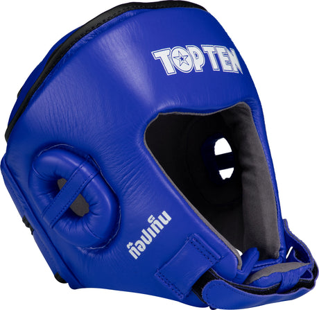 TOP TEN Headguard “Jarot Muay” Blue L at Bytomic Trade and Wholesale