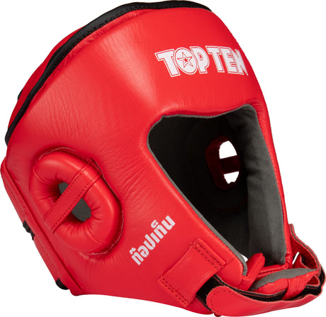 TOP TEN Headguard “Jarot Muay” Red XL at Bytomic Trade and Wholesale