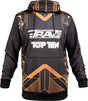 TOP TEN MMA Hoodie “BRAVE” blackgold Black - Gold XL at Bytomic Trade and Wholesale