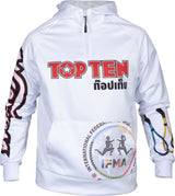 TOP TEN Hoodie “Pee Pong” White S at Bytomic Trade and Wholesale