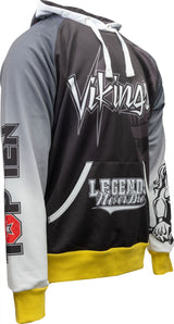 TOP TEN Hoodie “Vikings” blackwhite at Bytomic Trade and Wholesale