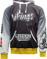 TOP TEN Hoodie “Vikings” blackwhite Black - White L at Bytomic Trade and Wholesale