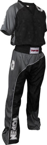 TOP TEN Kickboxing uniform “Bow” blackbluewhite Black - Gray - Lightgray L at Bytomic Trade and Wholesale