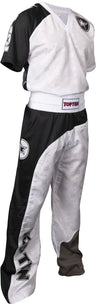 TOP TEN Kickboxing uniform “Bow” blackbluewhite White - Black - Gray XXL at Bytomic Trade and Wholesale