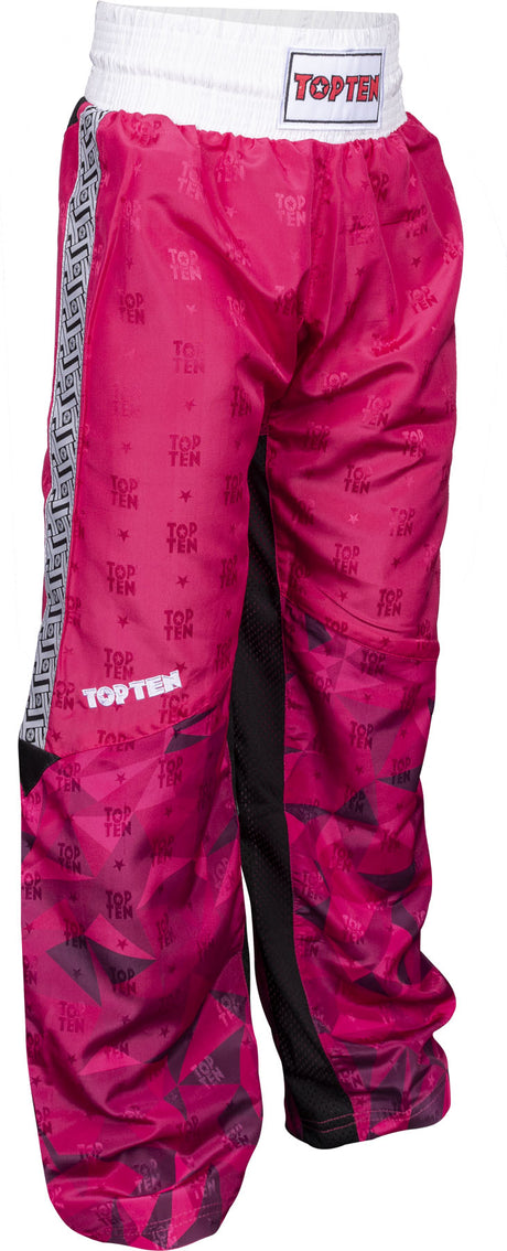 TOP TEN Kickboxing pants “Prism” = Pink 130 cm 130 at Bytomic Trade and Wholesale