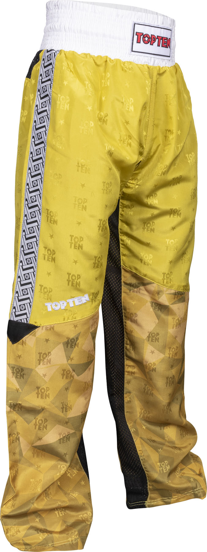 TOP TEN Kickboxing pants “Prism” = Yellow 130 cm 130 at Bytomic Trade and Wholesale