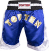 TOP TEN Kickboxing shorts “Kick Light” = bluewhite Blue - White 150 cm XS at Bytomic Trade and Wholesale