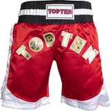 TOP TEN Kickboxing shorts “Kick Light” = bluewhite Red - White 150 cm XS at Bytomic Trade and Wholesale