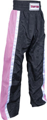 TOP TEN Kickboxing pants “Mesh” for Kids XXS = blackblack Black - Pink 130 cm 130 at Bytomic Trade and Wholesale